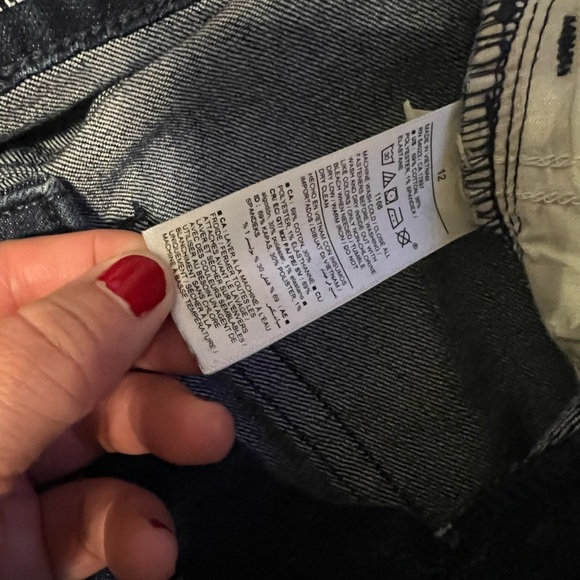 High Rise wide Leg jeans size 12 - Picture 6 of 7